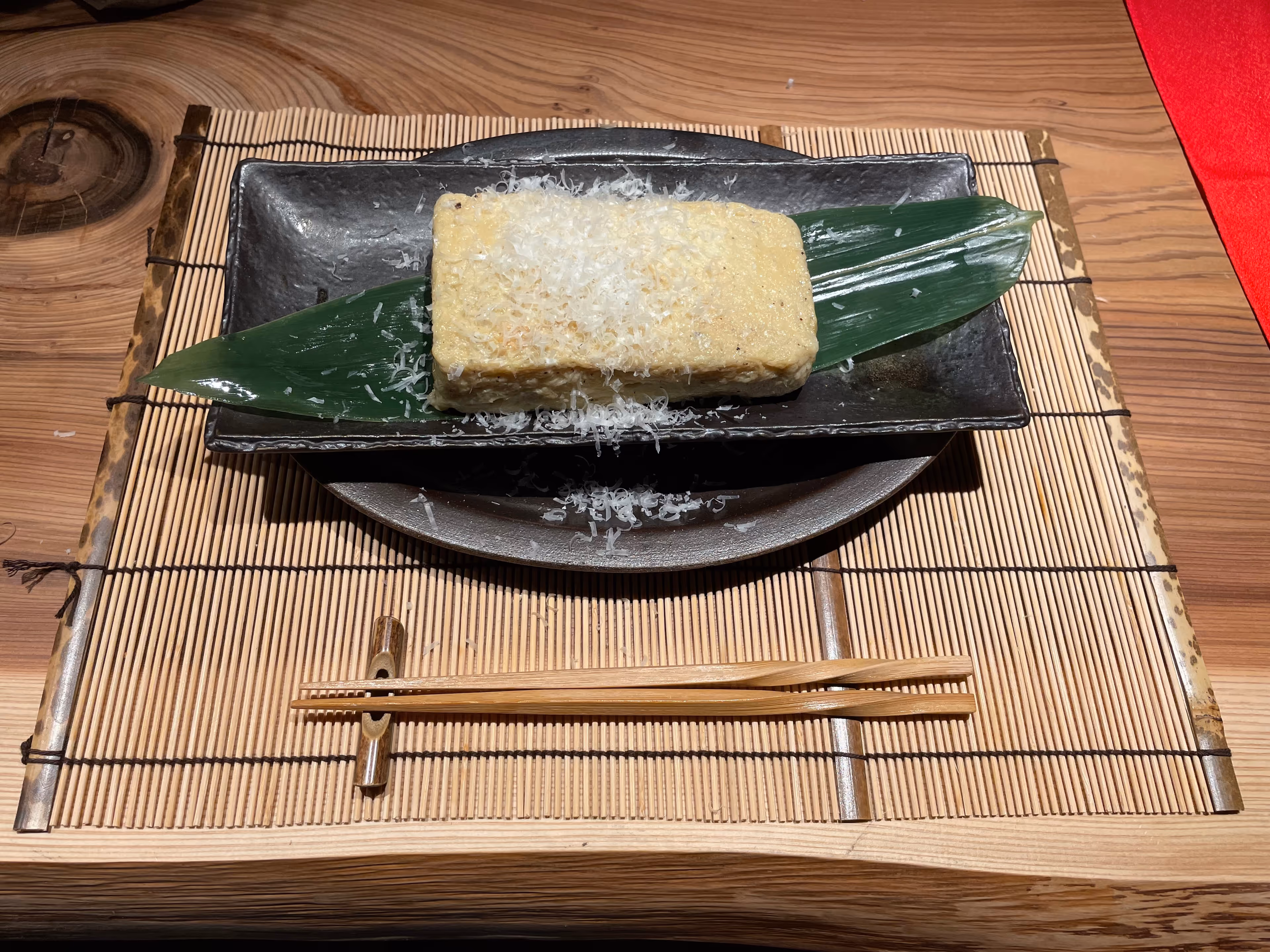 Souffle-style dashi rolled omelet at Uchisurube